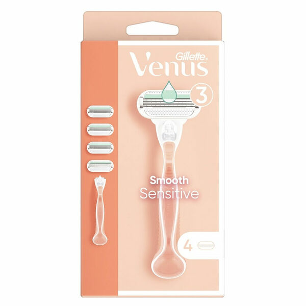 GILLETTE Venus3 Smooth Sensitive Holící strojek + 4 ks náhradních hlavic porovnat ceny