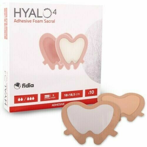 HYALO4 SILICONE ADHESIVE BORDER FOAM DRESSING - SACRAL silikonovÉ adhezivnÍ pĚnovÉ krytÍ s lepivÝm okraje porovnat ceny