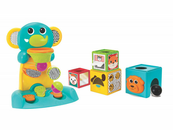 BKids  Hrací pult Happy Hoops a skládací kostky Busy Baby porovnat ceny