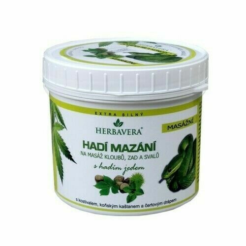 Hadí mazání s konopím HERBAVERA 500ml porovnat ceny