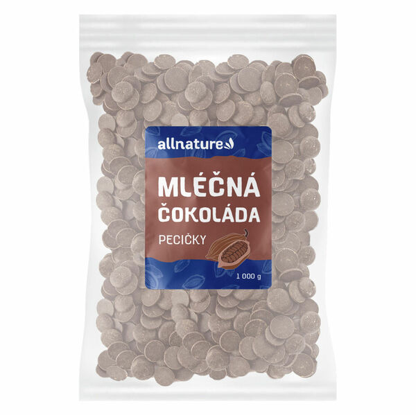 ALLNATURE Mléčná čokoláda pecičky 1000 g porovnat ceny