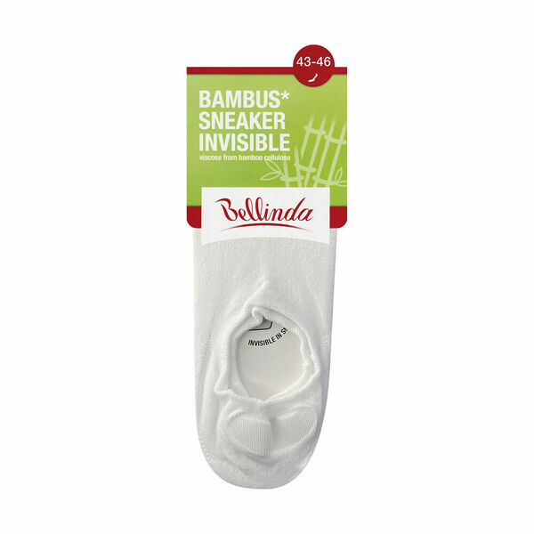 Bellinda Bambus sneaker invisible vel. 43/46 dámské a pánské ponožky 1 pár bílé porovnat ceny
