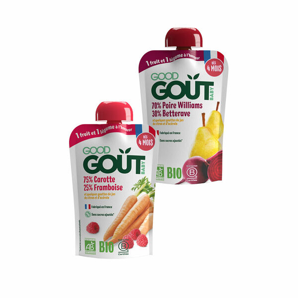 GOOD GOÛT BIO Kapsičky ovoce a zelenina 2 x 120 g porovnat ceny