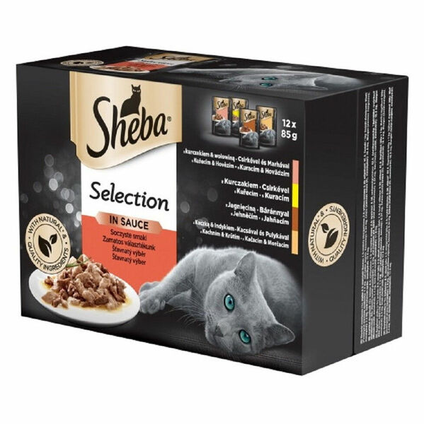 SHEBA Slices in Gravy kapsičky šťavnatý výběr pro kočky 12 x 85 g porovnat ceny