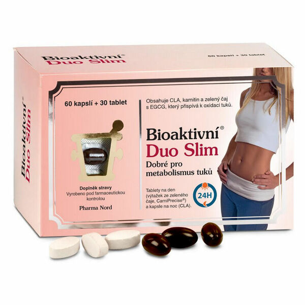 PHARMA NORD Bioaktivní duo slim 60 kapslí + 30 tablet porovnání ceny