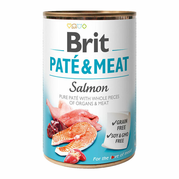 Brit PATÉ & MEAT Salmon konzerva pro psy 400 g porovnat ceny
