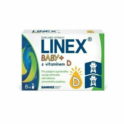 Linex Baby + s vitamínem D 8ml porovnat ceny
