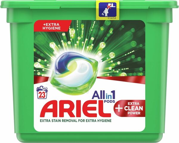 Ariel gelové kapsle Extra Clean 23ks porovnat ceny