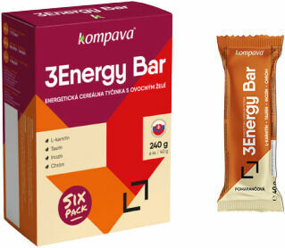 Kompava 3Energy Bar SIXpack Energetická tyčinka - pomeranč 6x40g porovnat ceny