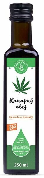 Zelená Země Konopný olej ČR, BIO 250ml porovnat ceny