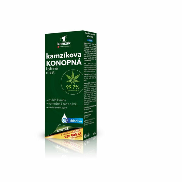 CEMIO Kamzíkova konopná mast chladivá 200 ml porovnat ceny