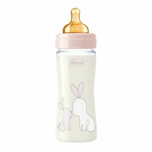 Chicco Original Touch Kojenecká láhev s latexovým dudlíkem skleněná 240 ml dívka porovnat ceny