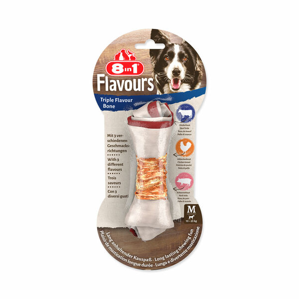 8in1 Pochoutka Triple Flavour kost žvýkací M porovnat ceny