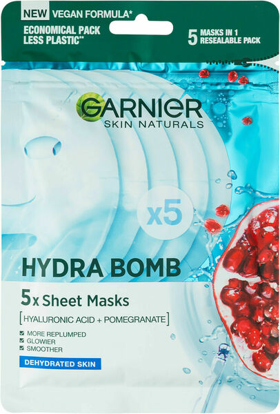 Garnier Skin Naturals HydraBomb s výtažkem z granátového jablka 5ks porovnat ceny
