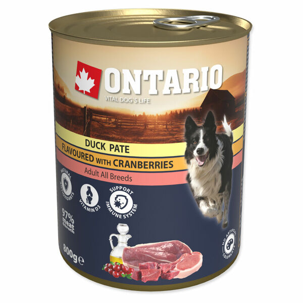 ONTARIO Konzerva kachní paté s brusinkami 800 g porovnat ceny