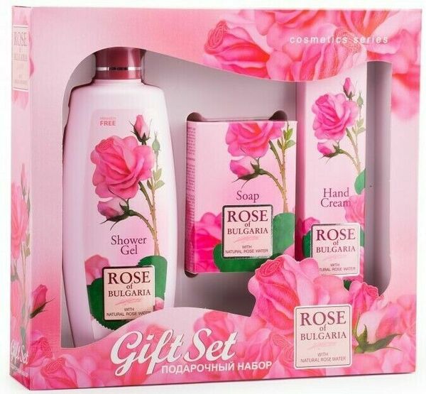Biofresh Dárkový set Rose of Bulgaria - sprchový gel, mýdlo a krém na ruce z růží 3ks porovnat ceny