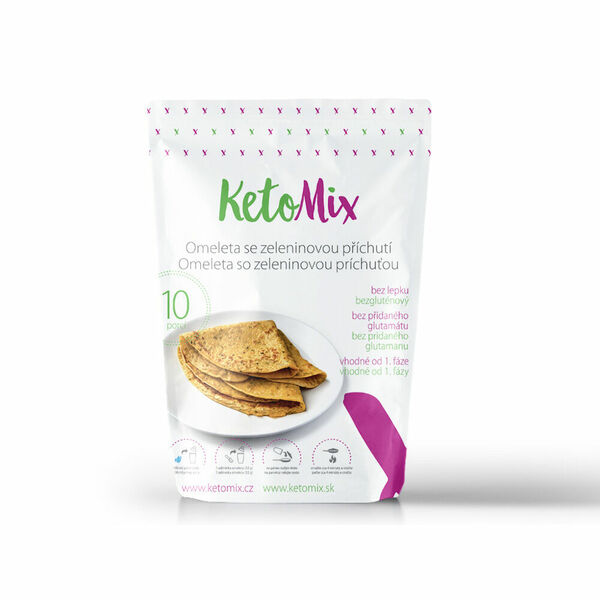 KETOMIX Proteinová omeleta se zeleninovou příchutí 10 porcí porovnat ceny