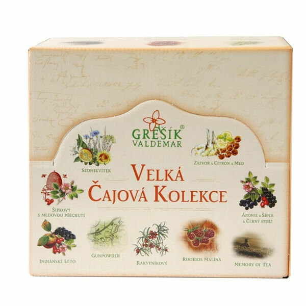 GREŠÍK Velká čajová kolekce 9x 10 nálevových sáčků porovnat ceny