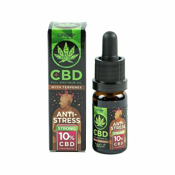 Euphoria CBD olej 10% s terpeny ANTI-STRESS 10ml porovnat ceny