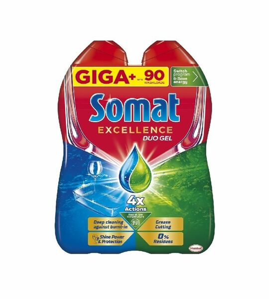 Somat Gel do myčky Excellence Anti-Grease 90 dávek 1620 ml porovnat ceny