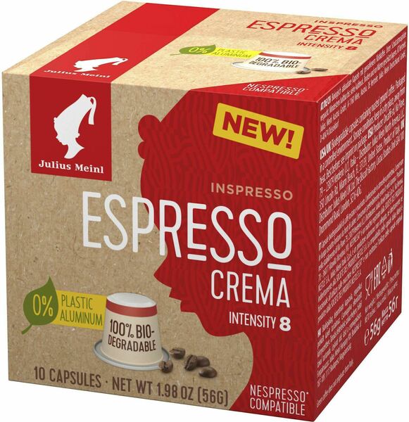 Julius Meinl Kompostovatelné kapsle Inspresso Espresso Crema 10 kapslí porovnat ceny