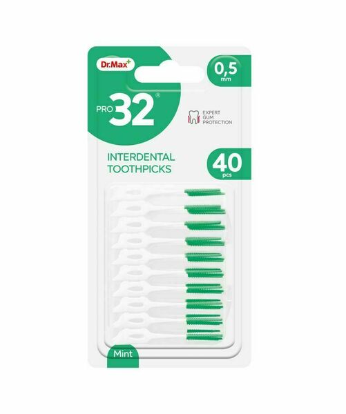 Dr. Max PRO32 Interdental Toothpicks 0,5 mm mezizubní párátko 40 ks porovnat ceny
