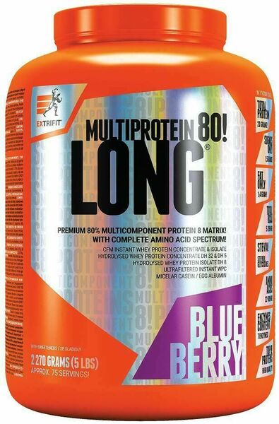 Extrifit Long 80 Multiprotein 2,27kg borůvka porovnat ceny