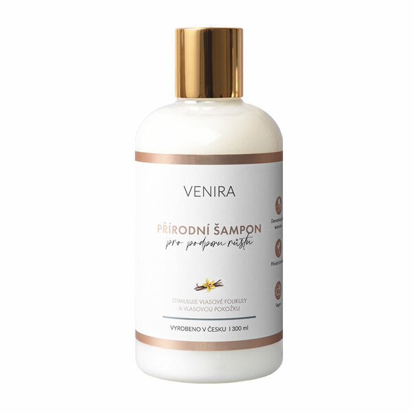 Venira Přírodní šampon pro podporu růstu vlasů vanilka 300 ml porovnat ceny