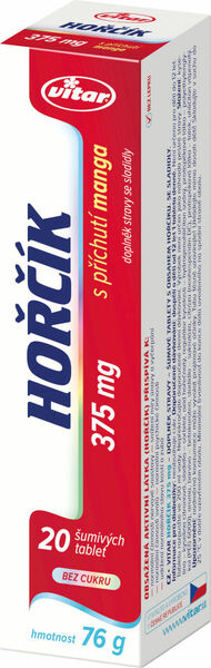 Vitar Hořčík 375mg mango 20 šumivých tablet porovnat ceny