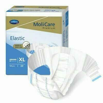 KALHOTKY ZALEPOVACÍ MOLICARE ELASTIC 6 KAPEK XL BOKY 140-175CM,2750ML,14KS porovnat ceny