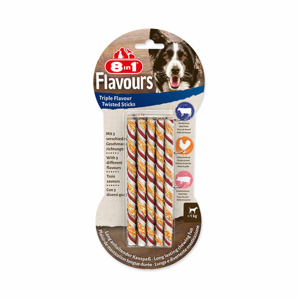 8in1 Pochoutka Triple Flavour kroucená tyčinka 10 ks porovnat ceny