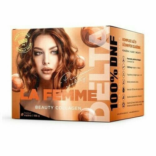 DELTA La Femme Beauty Collagen příchuť malina 196g porovnat ceny