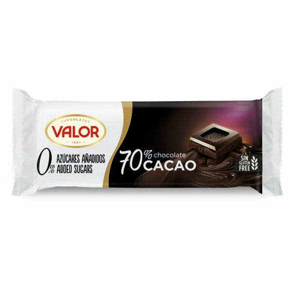 VALOR Čokoláda 70 %  se sladidly 35 g porovnat ceny