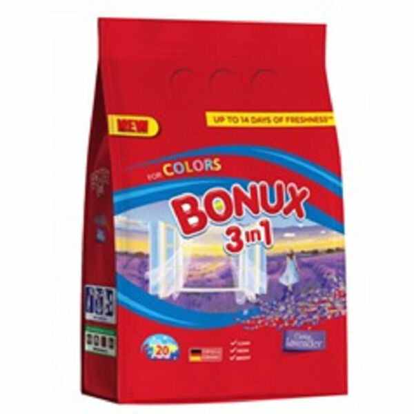 BONUX Color Lavender prací prášek, 20 praní, 1,5 kg porovnat ceny
