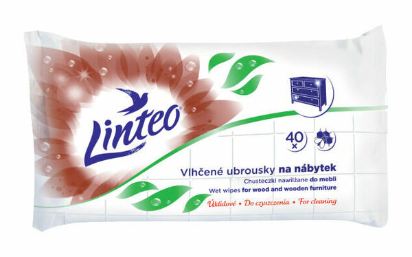 LINTEO Úklidové vlhčené ubrousky na nábytek 40ks porovnat ceny