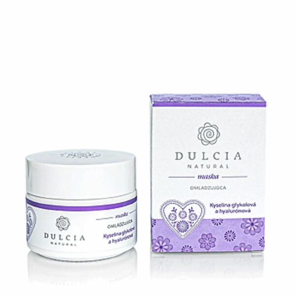 DULCIA Natural Omlazující maska  Kyselina glykolová a hyaluronová 100 g porovnat ceny