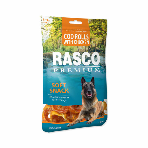 Rasco Premium Tresčí rolky obalené kuřecím 80 g porovnat ceny