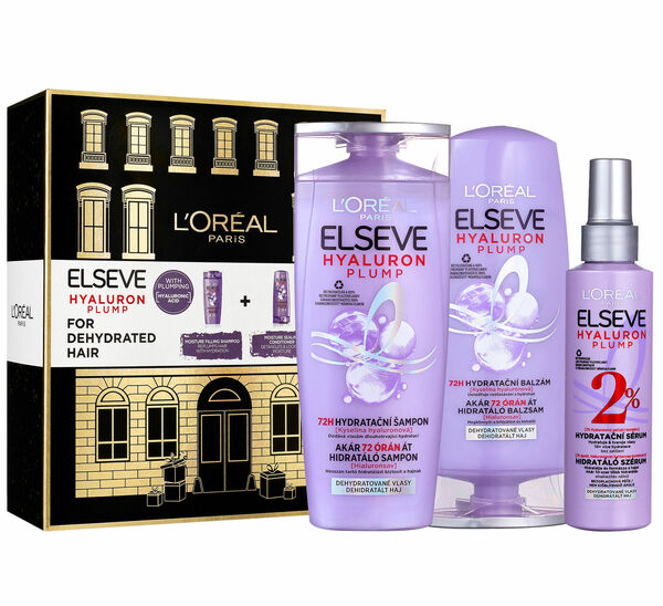 L'Oréal Paris Elseve Hyaluron Plump Vánoční balíček 2023, 3 ks porovnat ceny