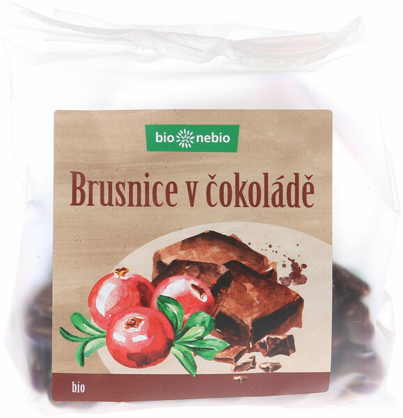 Bio*nebio Bio brusnice klikva v hořké čokoládě 100 g porovnat ceny