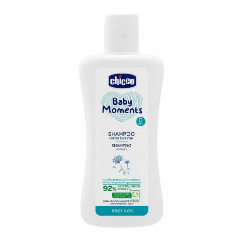 CHICCO Šampon na vlasy Baby Moments 92 % přírodních složek 200ml porovnat ceny