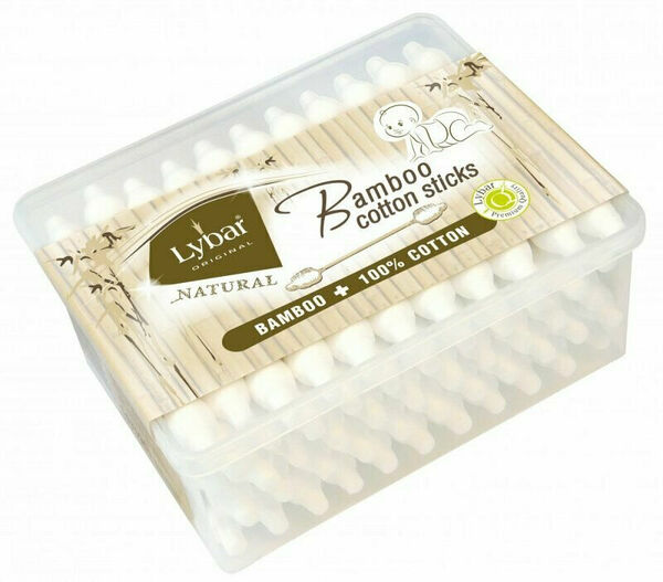 LYBAR Natural Bamboo dětské vatové tyčinky 55 ks porovnat ceny