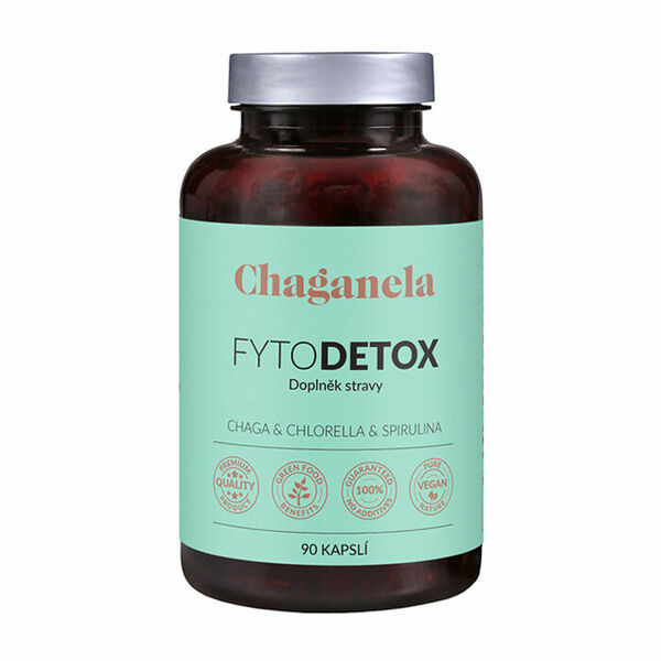 Chaganela FytoDETOX Chaga + Chlorella + Spirulina 90 kapslí porovnat ceny