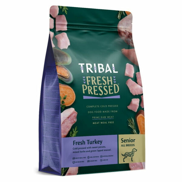 TRIBAL Fresh Pressed Turkey Senior granule pro psí seniory 1 ks, Hmotnost balení: 12 kg porovnat ceny