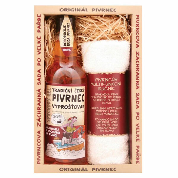 PIVRNEC Lázeň 500 ml a ručník Dárkové balení porovnat ceny