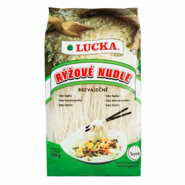 LUCKA Rýžové bezvaječné nudle 240 g porovnat ceny