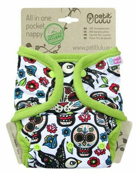 Petit Lulu All In One kapsová plena patent - Mexické lebky (na bílé) porovnat ceny
