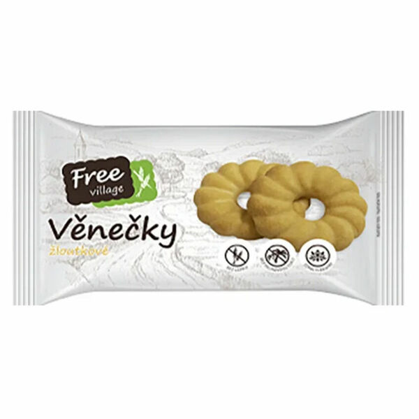 FREEVILLAGE Věnečky žloutkové bez lepku 100 g porovnat ceny