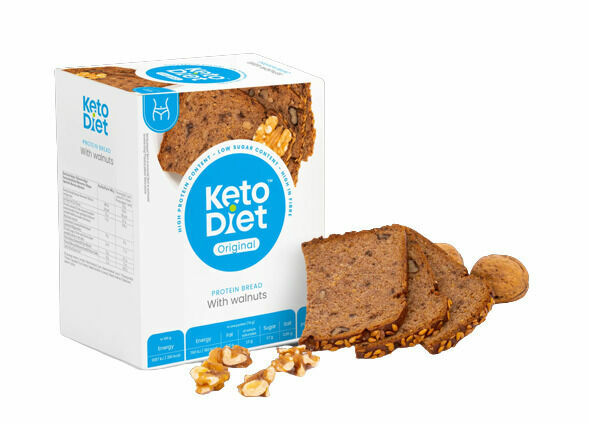 KetoDiet Proteinový chléb s vlašskými ořechy 7 ks porovnat ceny