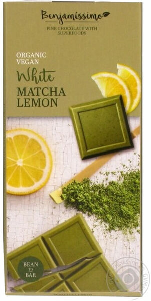 Bio Benjamin Benjamíssimo čokoláda matcha-citrón Bio 70 g porovnat ceny
