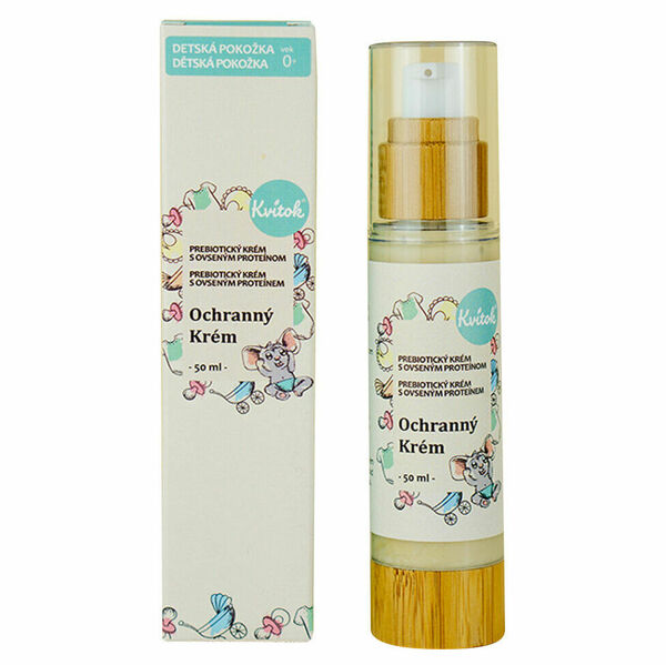 KVITOK Dětský ochranný krém – celotělový prebiotický krém s ovesným proteinem 50 ml porovnat ceny